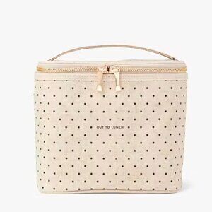 Kate Spade Out To Lunch Tote Box Beige With Polka Dots